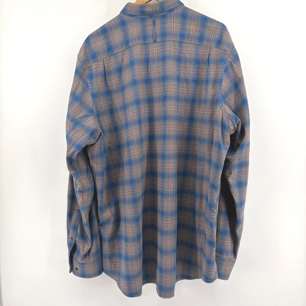 Banana Republic Tall XXL Plaid Flannel Button Down Shirt Men